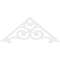 Ekena Millwork Pitch Hurley Architectural Grade PVC Gable Pediment, 48"W x 20"H x 1"P (10/12) GPP048X020X100HUR - alternate 5